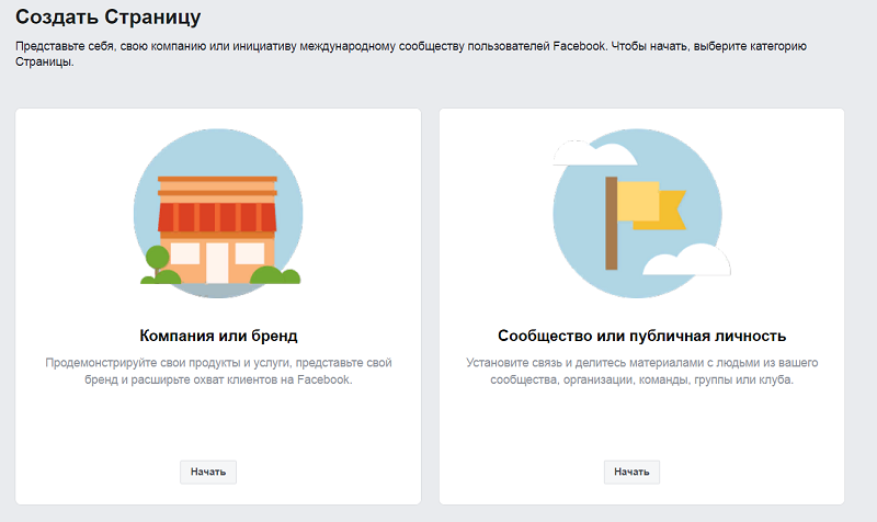 Бизнес-страница в Facebook