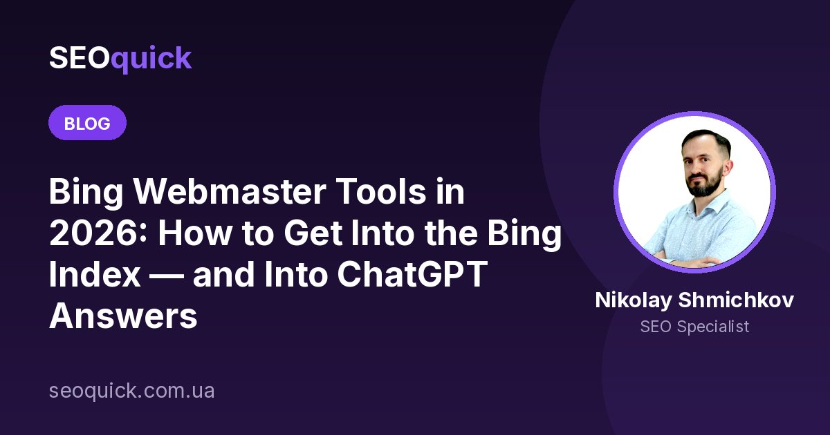 Bing Webmaster Tools in 2026: How to Get Into the Bing Index — and Into ChatGPT Answers