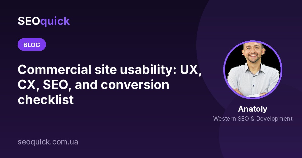 Website usability in 2026: a UX checklist that drives conversion and SEO