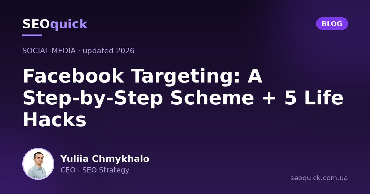 Facebook Targeting 2026: Step-by-Step Setup Scheme and Strategy